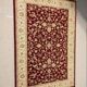 Classic Oriental Carpet Bordeaux & Gold Beige – Élégana red floral pattern