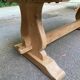 Renovated 19th century solid oak monastery dining table 200cm