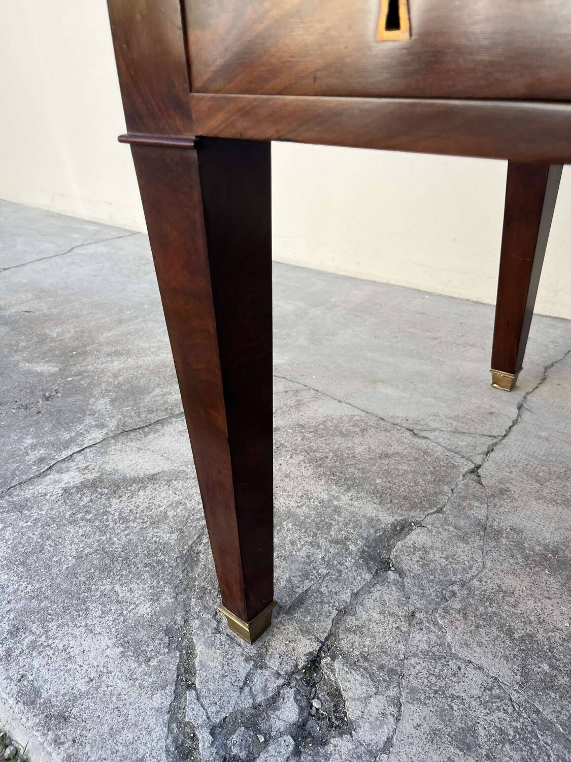 Empire style desk in solid mahogany, 19th century
