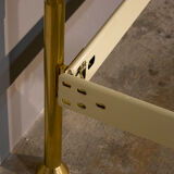 Double bed frame in brass lipparini 1970