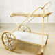 Midcentury vintage brass & steel trolley 'italian chique'