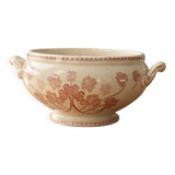 Antique soup tureen made of red ironstone, model Lucien Lunéville.