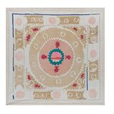 Hand-knotted rug Turkish vintage 137x140 cm
