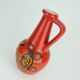 Vase vintage en céramique Bay Keramik des années 1960-70, motif lave rouge jaune noir, modèle 67