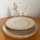 Set of 5 vintage plates in Tulowice sandstone 1970