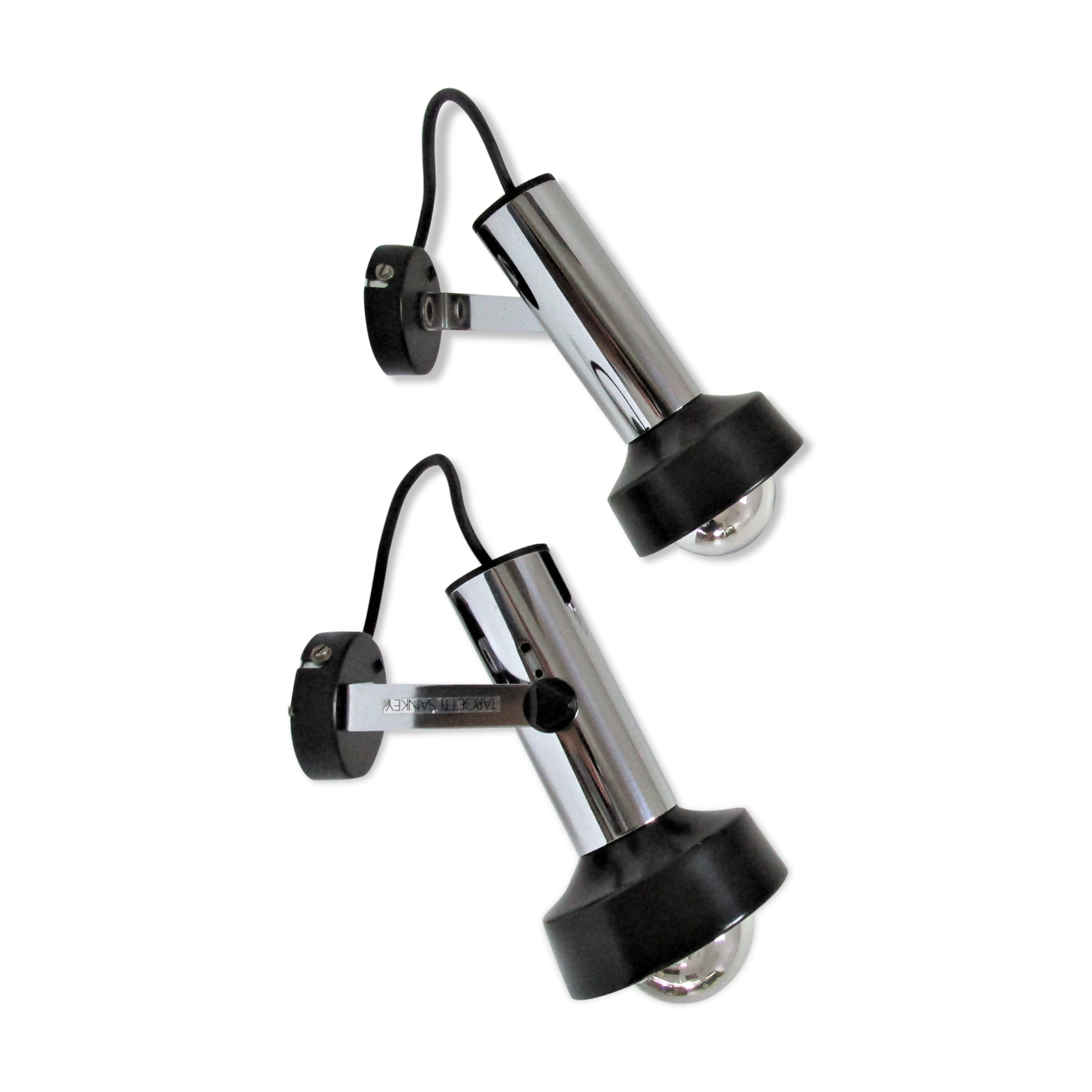 Pair of spots Targetti Sankey stainless chrome 190s