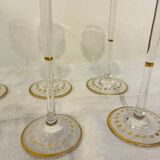 Antique Art Nouveau liqueur glasses by Theresienthal, 1900s, set of 6
