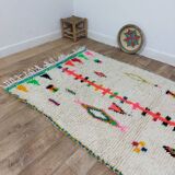 Handmade wool Berber rug 260 X 135 CM