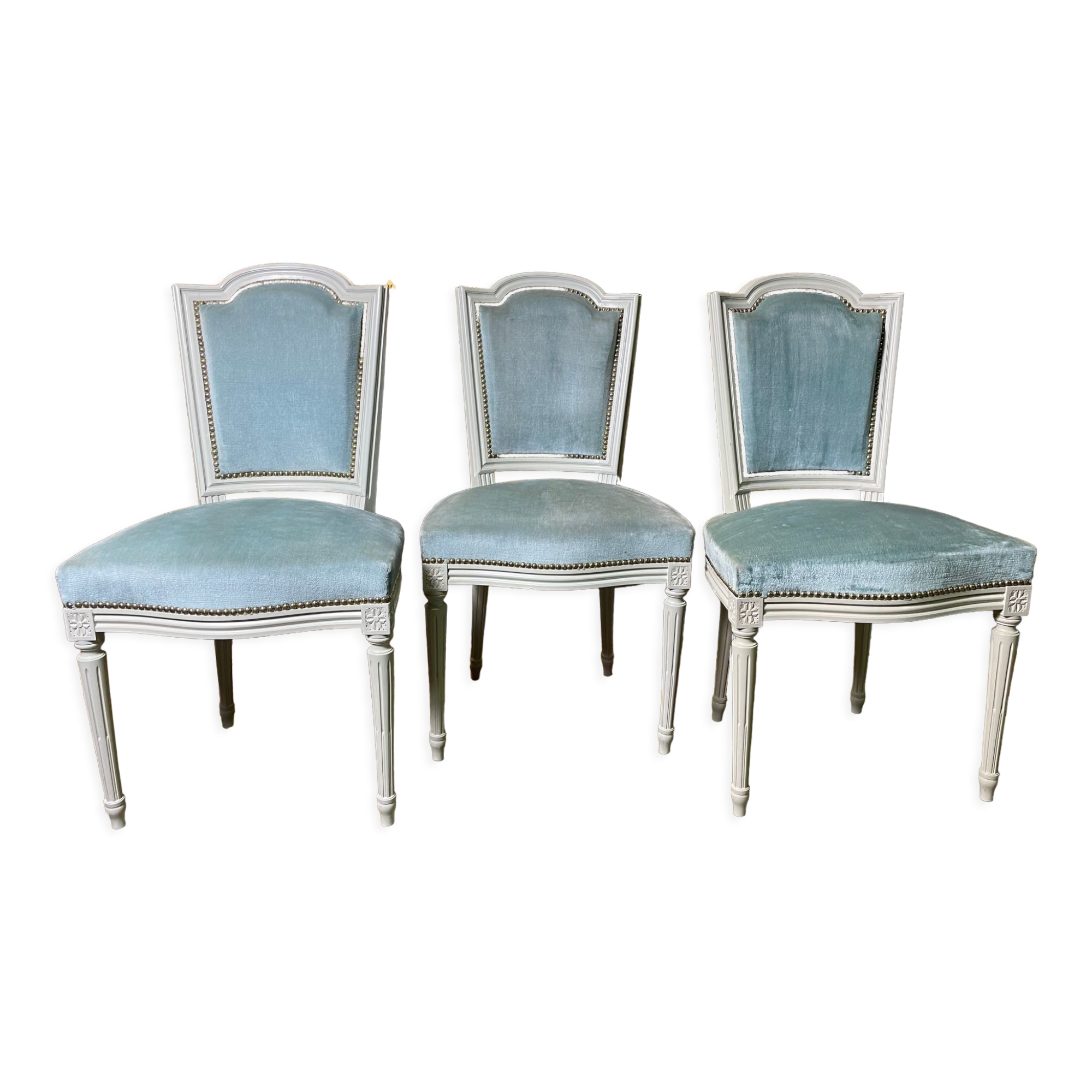 Suite of 3 Louis XVI style chairs