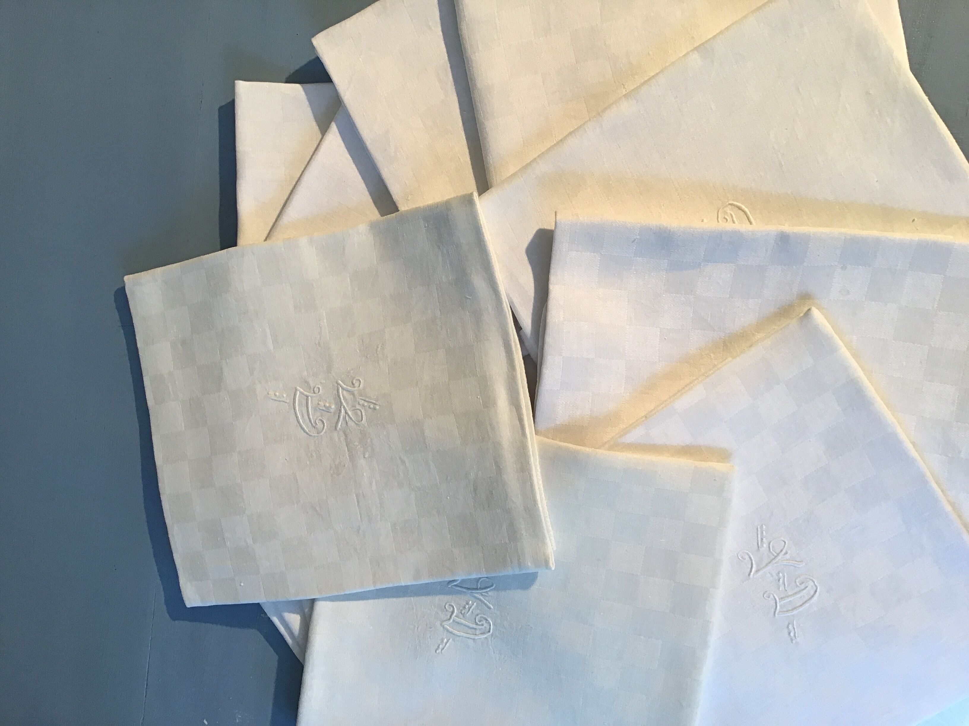 12 YD monogrammed towels