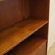 Teak bookcase with bar cabinet and secretary, Dammand & Rasmussen, Denmark, 1960s