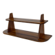 Vintage wooden wall shelve rack bookshelf in wood minimalist