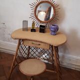 Coiffeuse en rotin