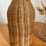 Vintage rattan bottle