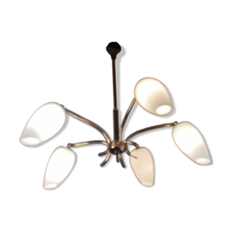 Chandelier 5 arms, 1950