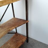 1940s workbench redone in metal and oak board