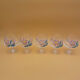 Hand-painted crystal flower balloon foot glasses