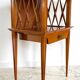 Vintage compass leg bedside table