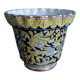 Planter pot in majolica signed Alberto Rubboli, Gualdo Tadino, Italy