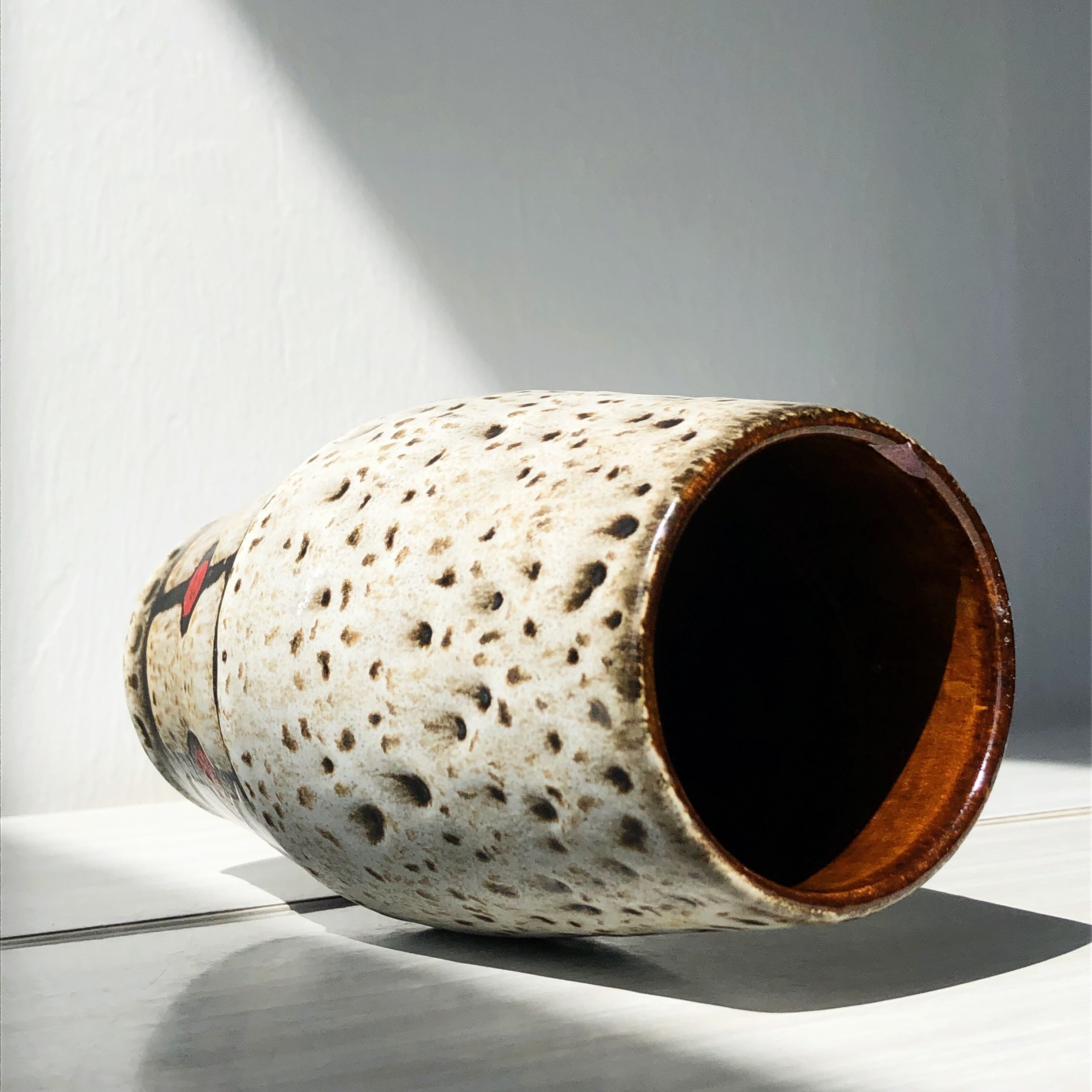 Vase from the "Jasba" collection, from West Germany, mid-century, numbered 173/18.