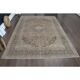 1970s Vintage Persian Handknotted Wool Orange Oversize Area Rug 290x370