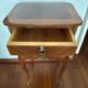 Small bedside table in marquetry in the Louis XV style.