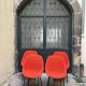 Set of 4 Geniève chairs by Dangles and Christian Defrance 1950