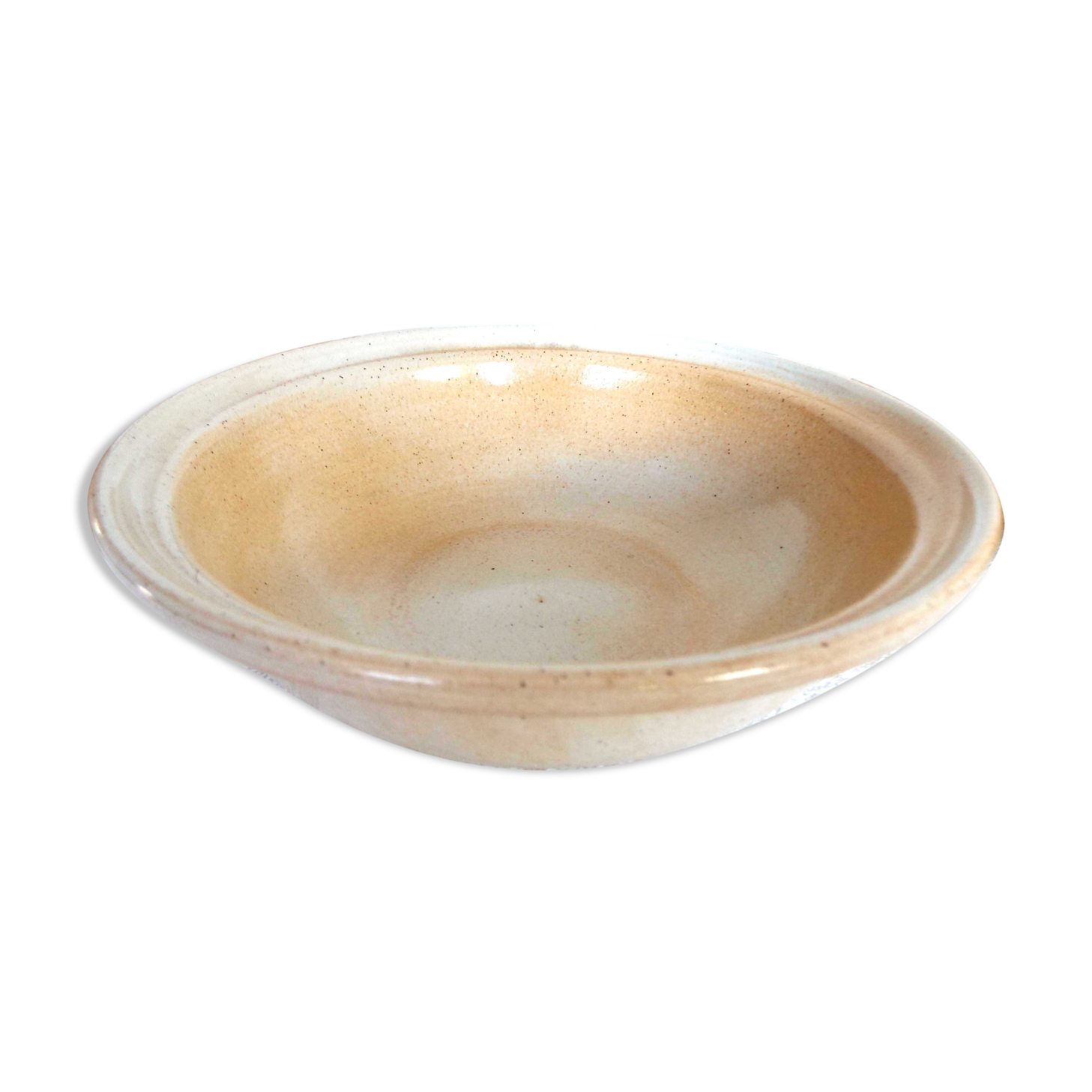 Hollow round dish Gres du Marais