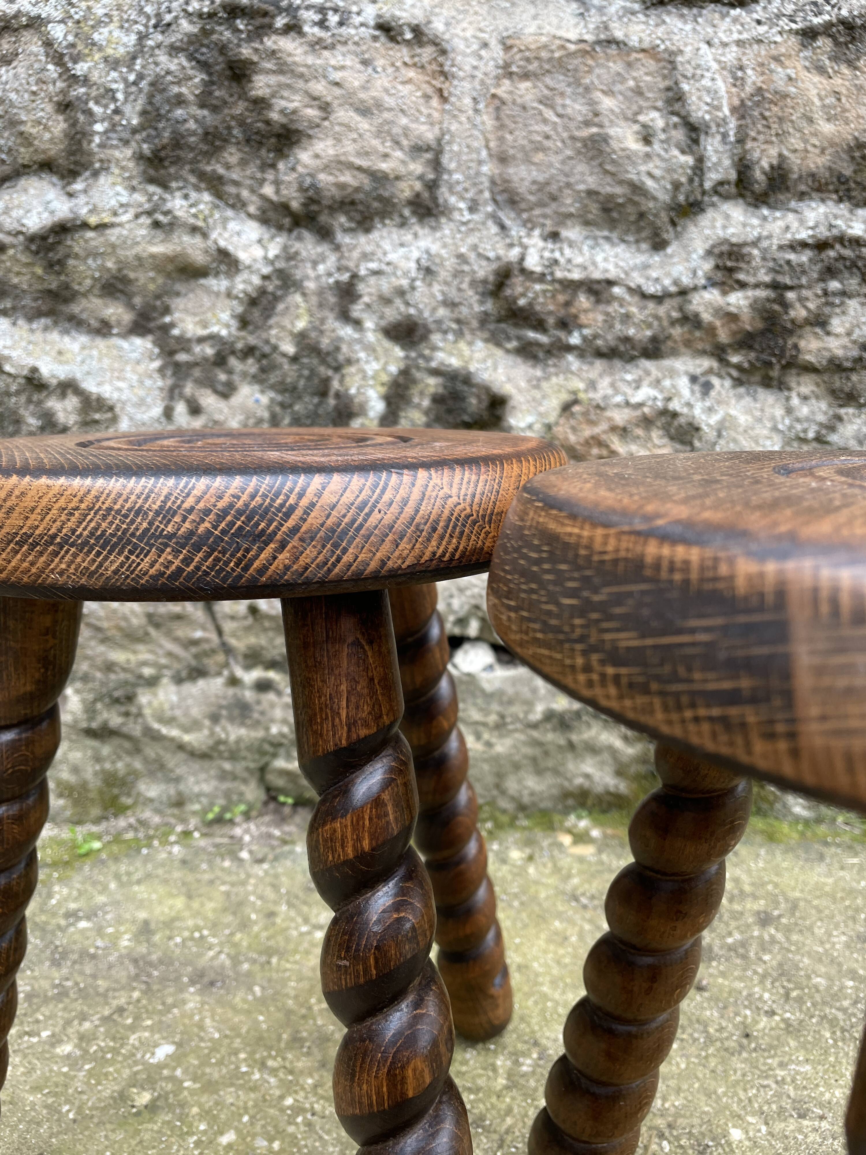 Pair of milking stools 1920
