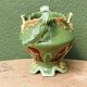 Art Nouveau slip planter with thistles