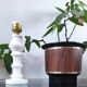 Vintage lamp base in white marble