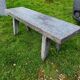Old garden furniture in vintage stone