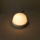 Vintage wall lamp in opaline and lacquered wood