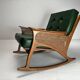 Mid-Century Modern Cane Rocking Chair, 1950s