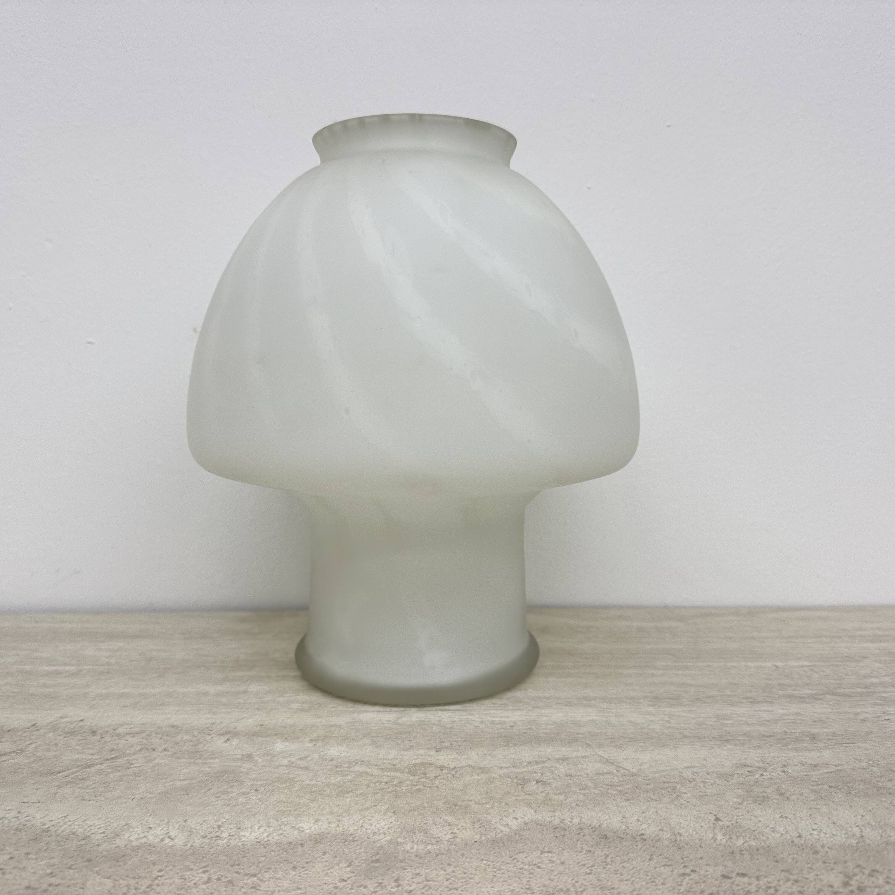 Mid-century Murano glass mushroom table lamp , 1970s