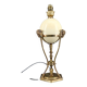 Neoclassical Lamp, Ostrich Egg & Bronze Animal Mount, c. 1900