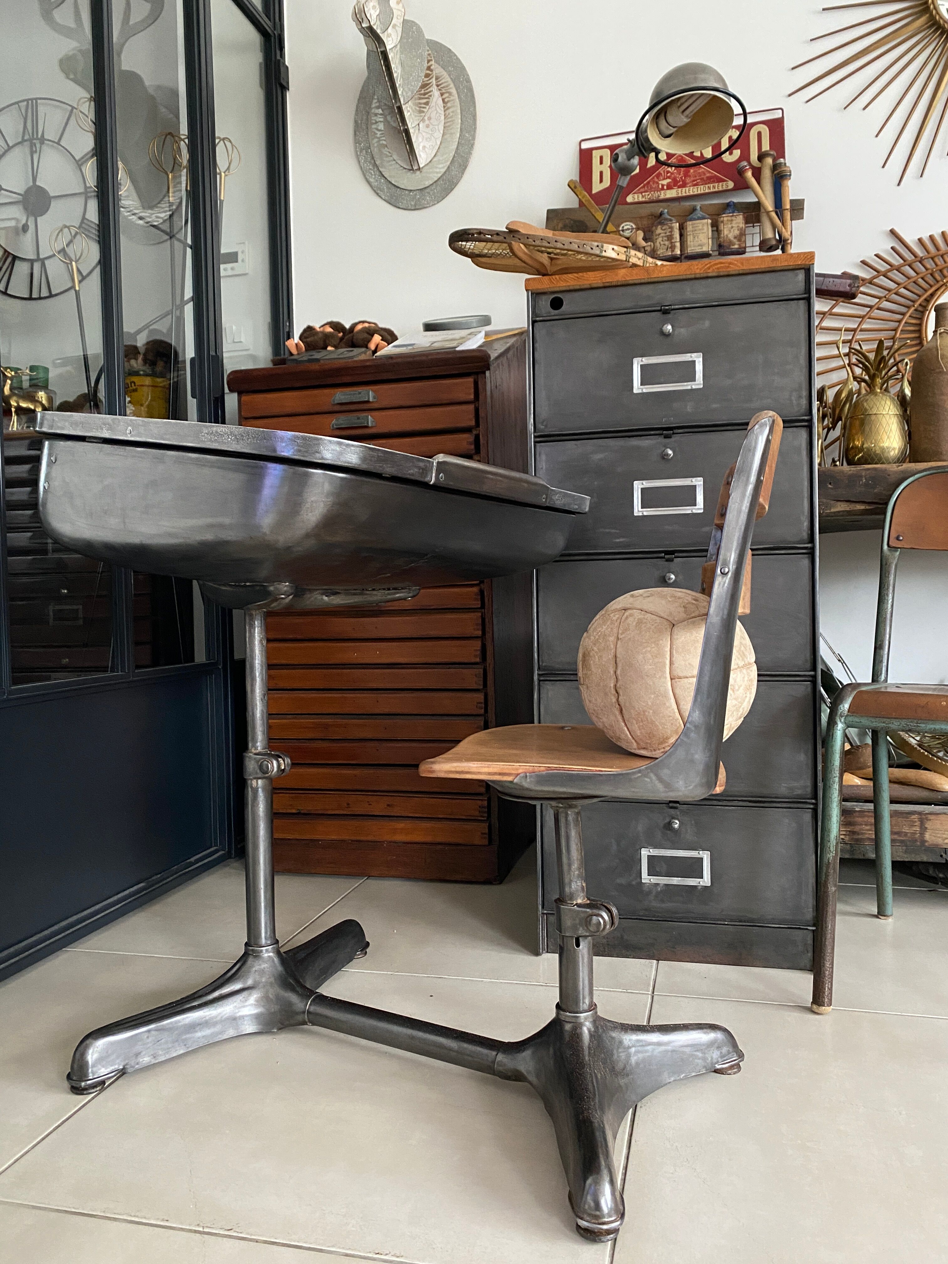 Vintage American school desk