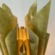 Georgia Jacob gold leaf lamp from the 70s and 80s signed