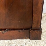 19th century sideboard in mahogany and black granite