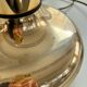 Italian metal table lamp with perspex lampshade, 1970s