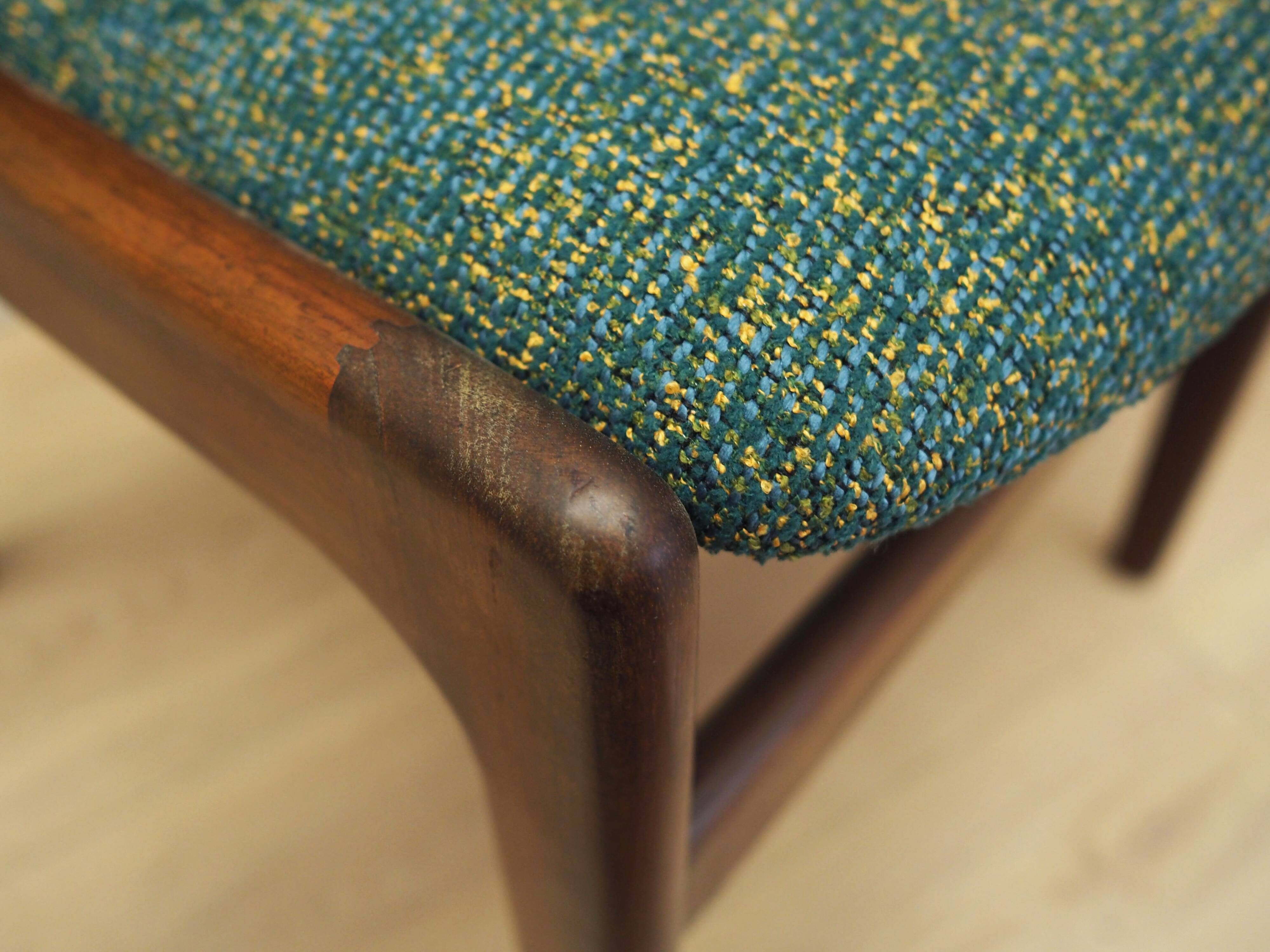 Set of six mahogany chairs, Danish design, 1970s, designer: Henning Kjærnul