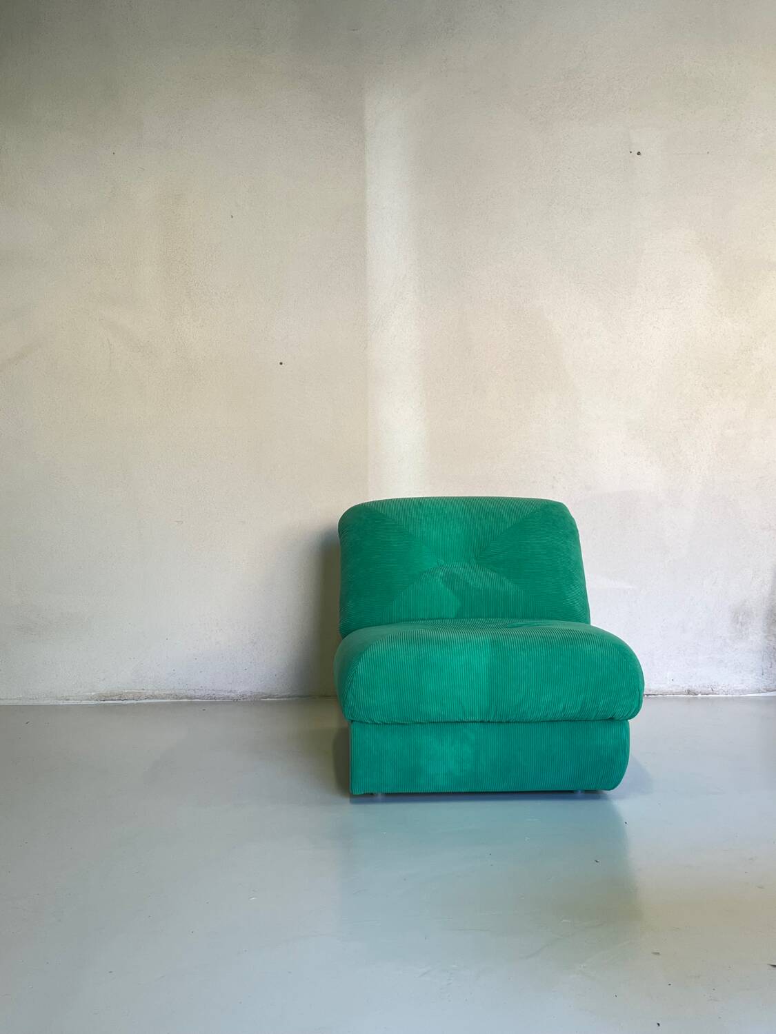 70s velvet armchair Roche Bobois