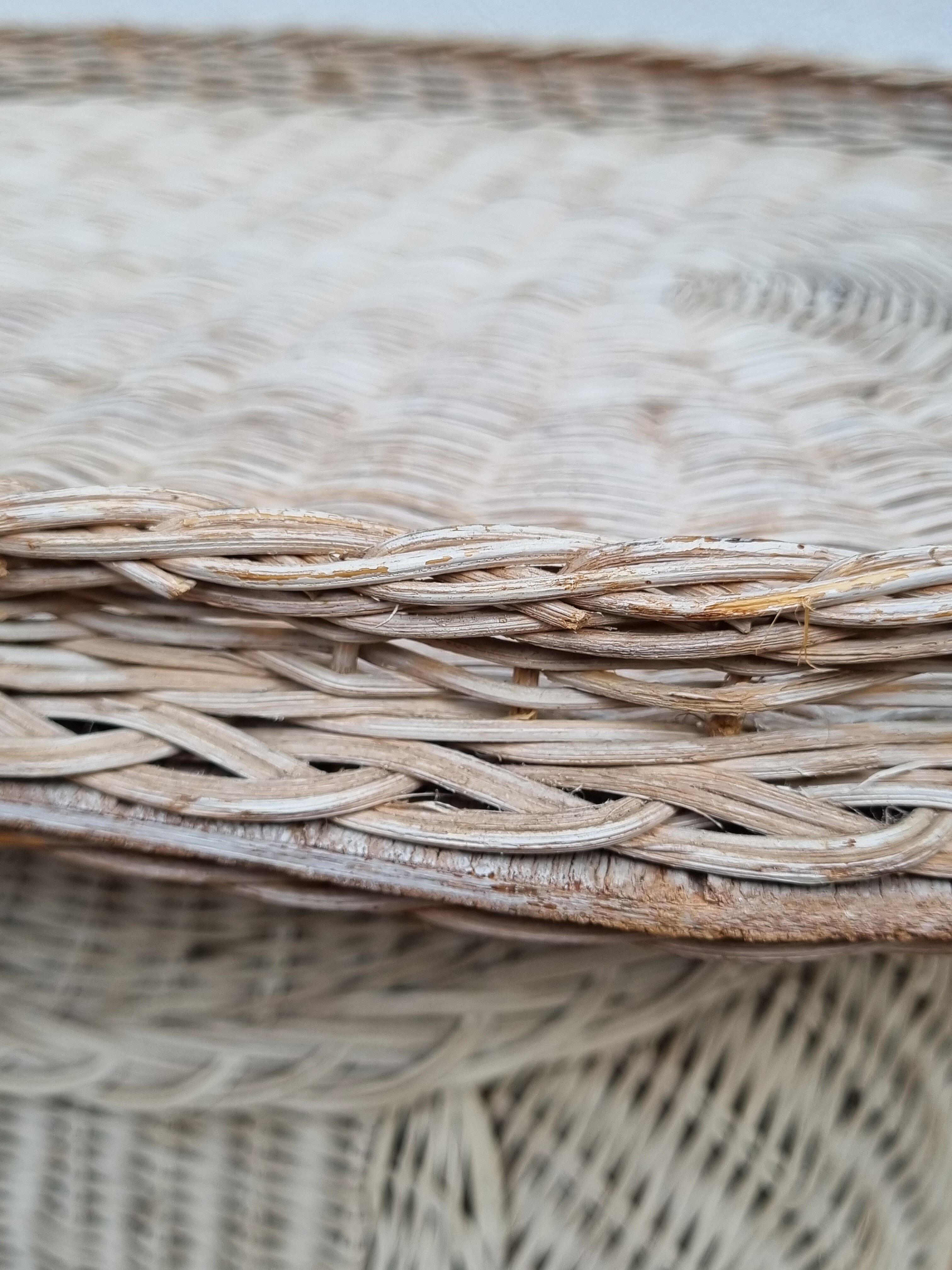 Side table, vintage rattan elephant, 70s