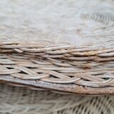 Side table, vintage rattan elephant, 70s