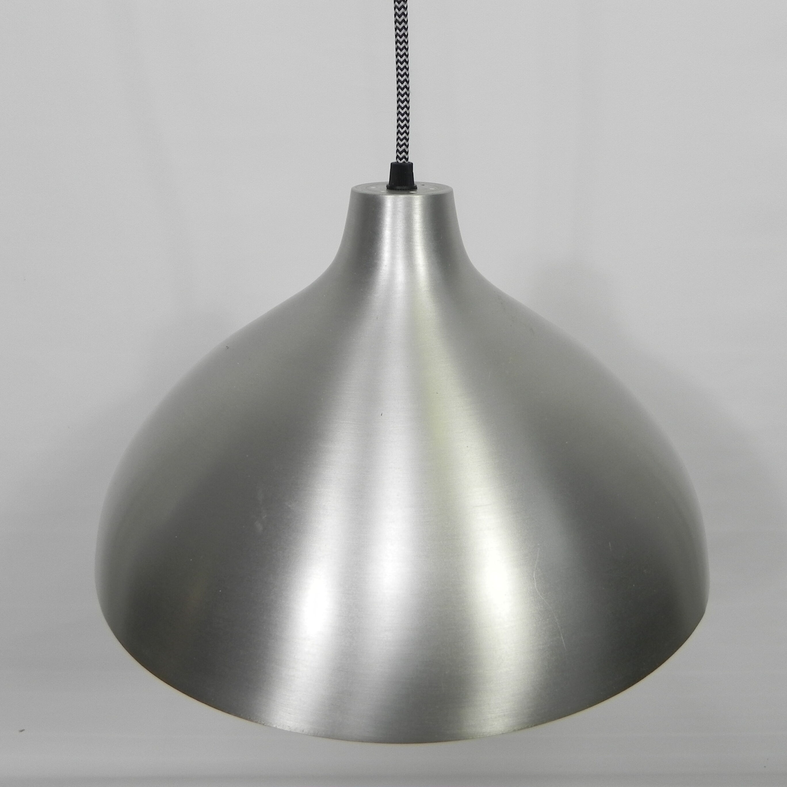 Vintage hanging lamp with aluminum shade