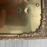 Old brass frame