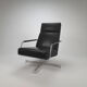 Dutch Design Leather Swivel "Optie" Lounge Chair by Harvink, 1990s