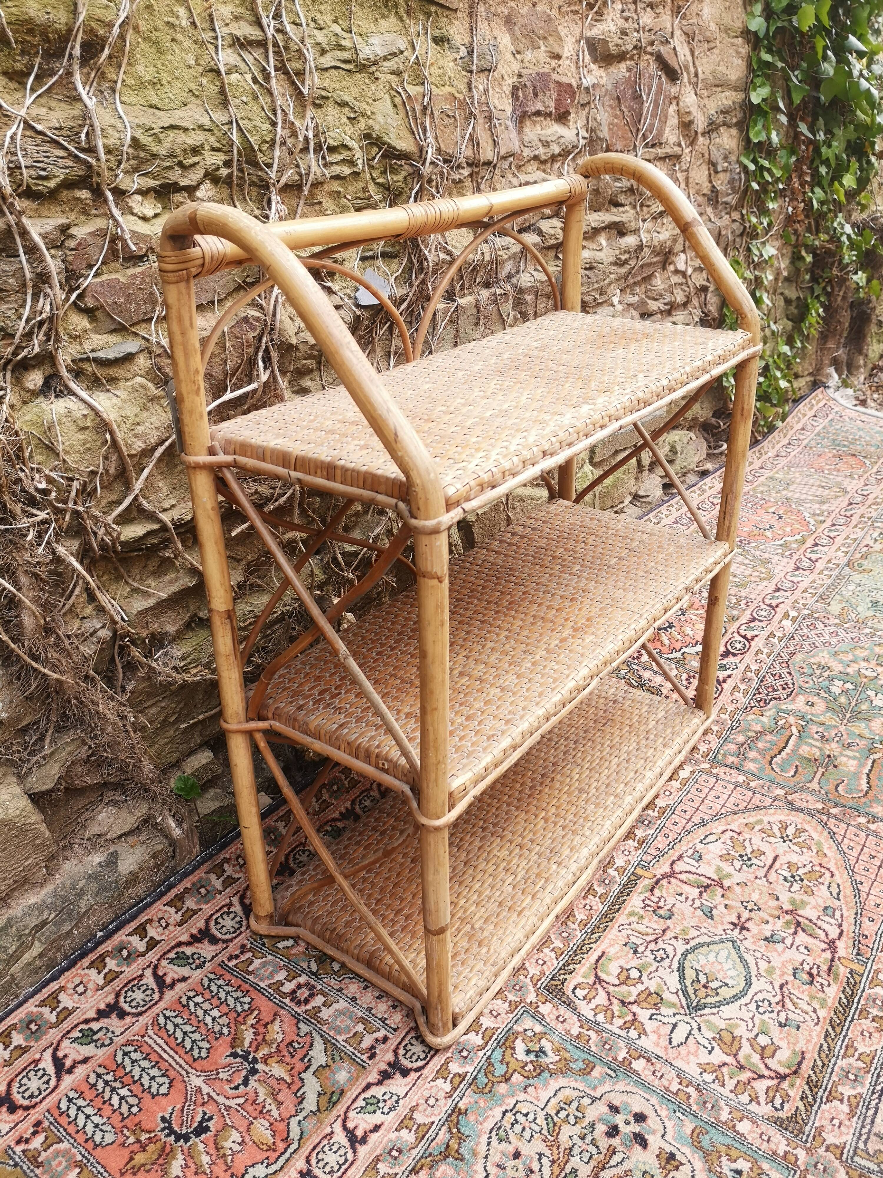 Rattan shelf