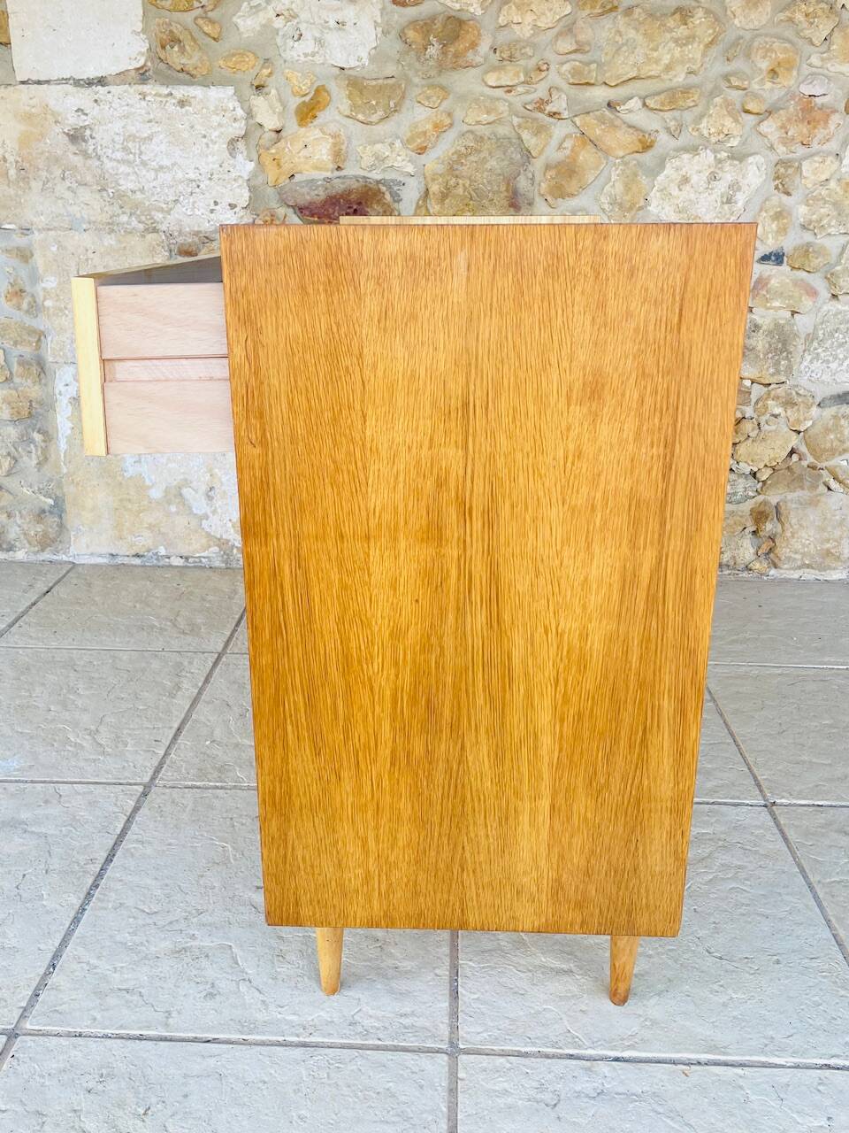 Vintage 4-drawer chest of drawers by Capelle, circa 1960s