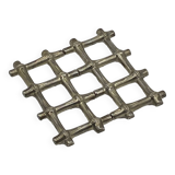 Vintage extendable metal trivet imitation bamboo
